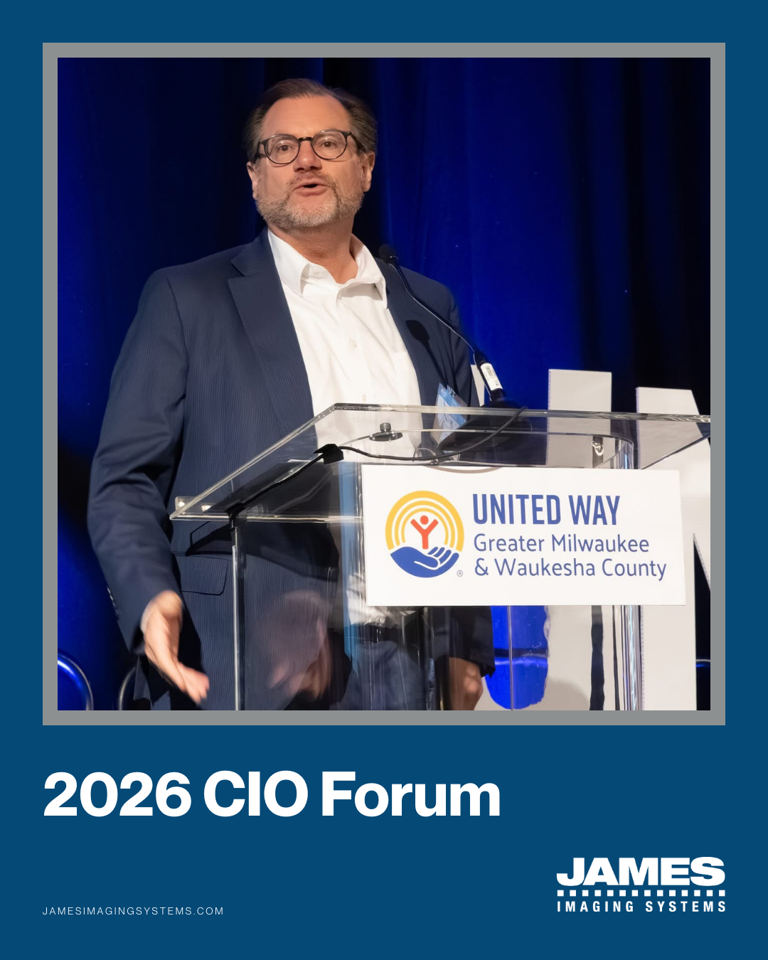 A preview of a social media post for James Imaging Systems