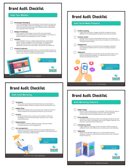 A preview of the Brand Audit Checklist PDF