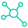 Circles connected to one large circle