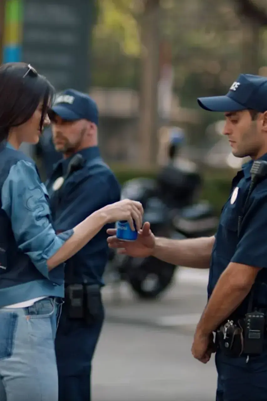 Kendall Jenner in the 2017 Pepsi Commercial