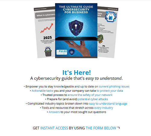 An example of offering something of value to obtain an email address from Pulse Technology.