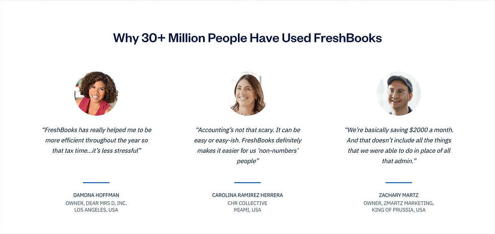 An example of social proof. It shows three product reviews from real customers.