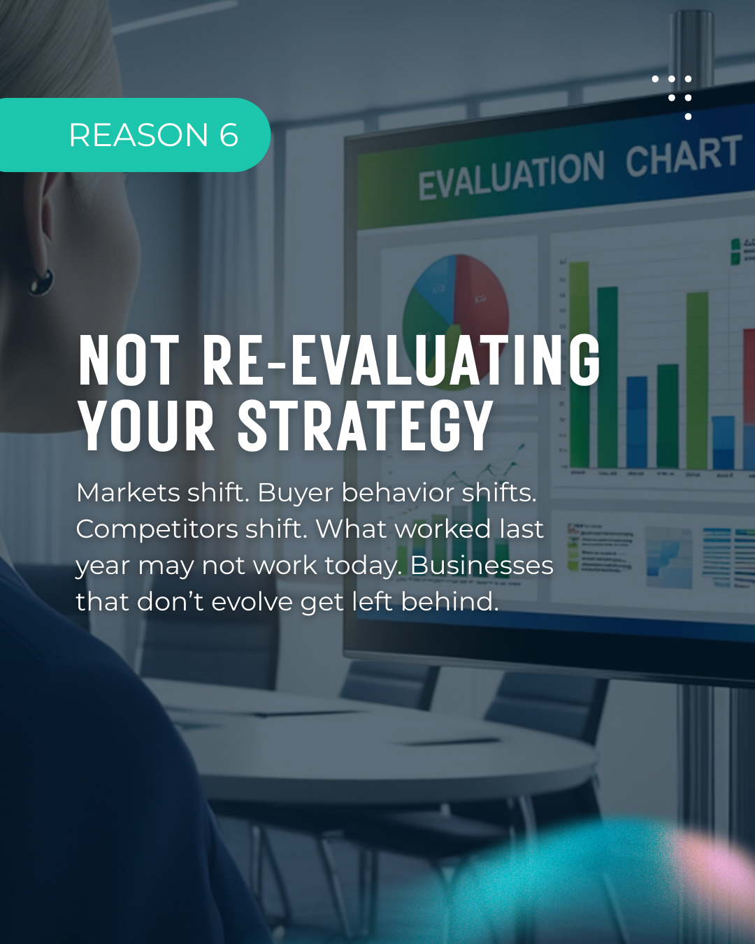 Slide 7 of a carousel about 6 reasons your marketing isn't working