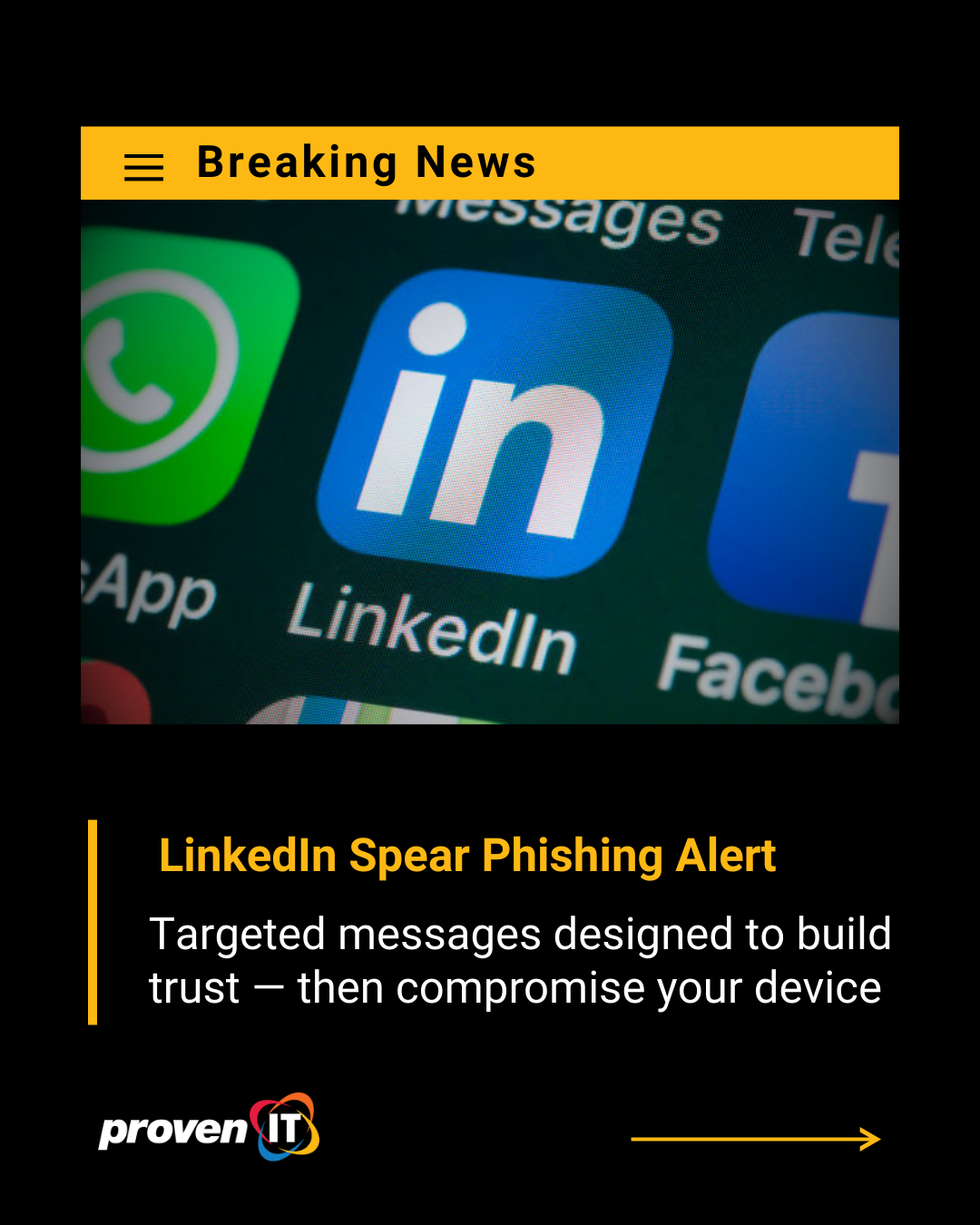 A preview of a social media post for Proven IT